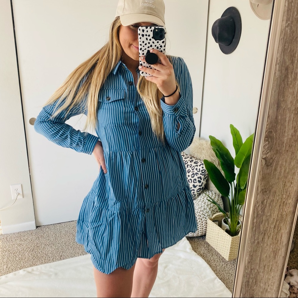 Kori striped button down dress - Picture 4 of 5